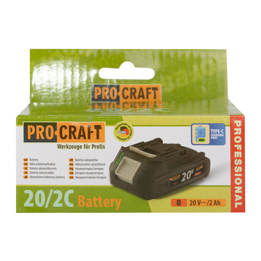 Акумуляторна батарея Procraft Battery20/2C 2 Аг Type-C - Зображення 7
