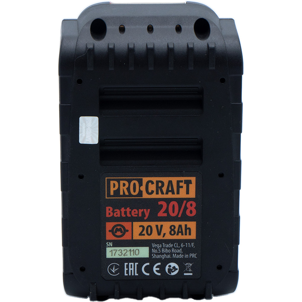 Акумуляторна батарея Procraft Battery20/8 (20В, 8Аг) - Зображення 4