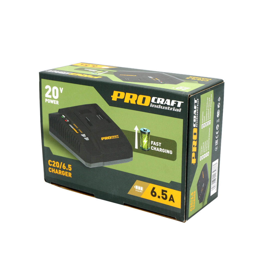 Зарядний пристрій Procraft industrial C20/6.5 - Зображення 7
