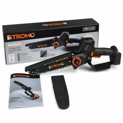 Акумуляторна ланцюгова пилка Stromo AAS24, 20 В, шина 20,3 см, без АКБ