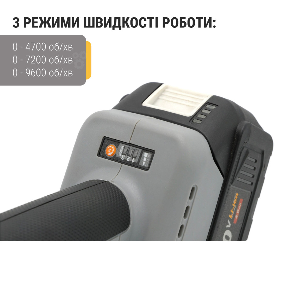 Акумуляторна болгарка Procraft industrial AG125A (Без акб та зп) - Зображення 6
