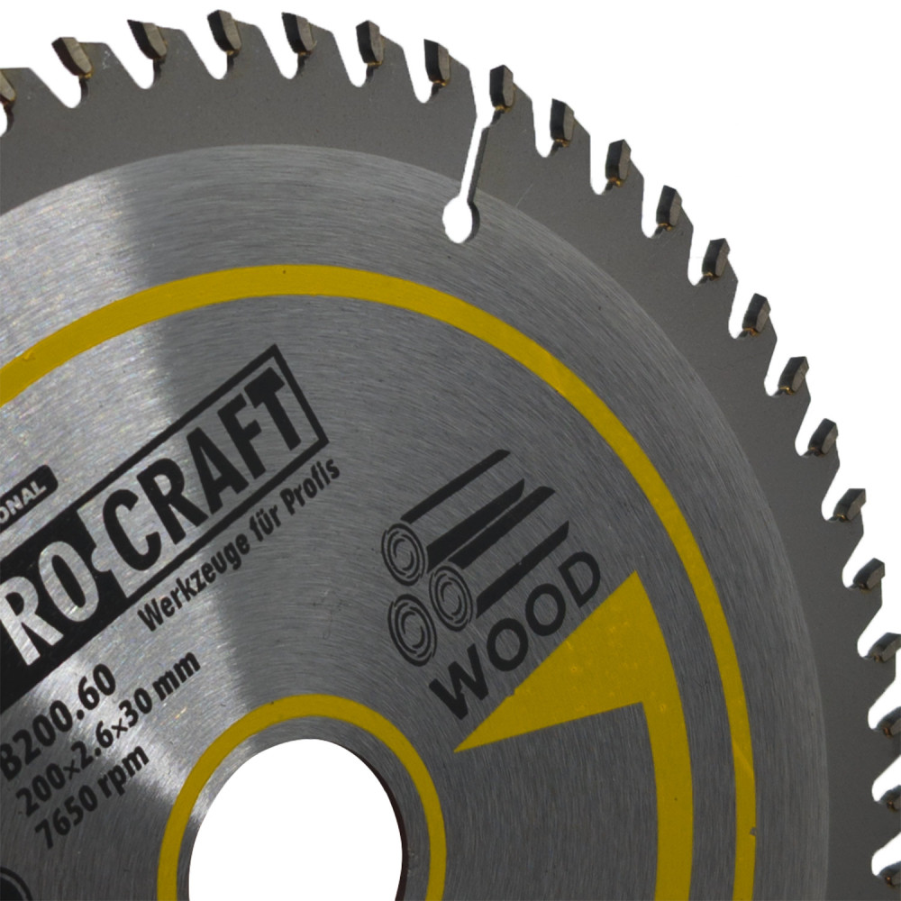 Пиляльний диск Procraft B200.60 60T (по дереву) - Зображення 4