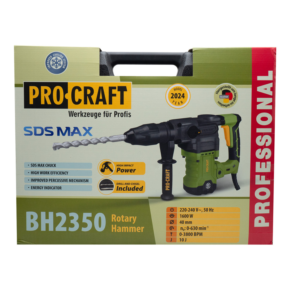 Перфоратор Procraft BH2350 SDS MAX Universal - Зображення 13