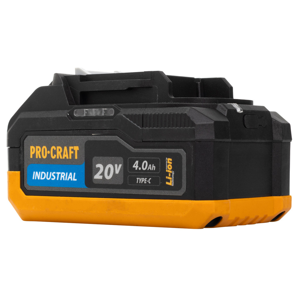 Акумуляторна батарея Procraft Battery20/4 industrial (20В, 4Аг) Type-c - Зображення 11