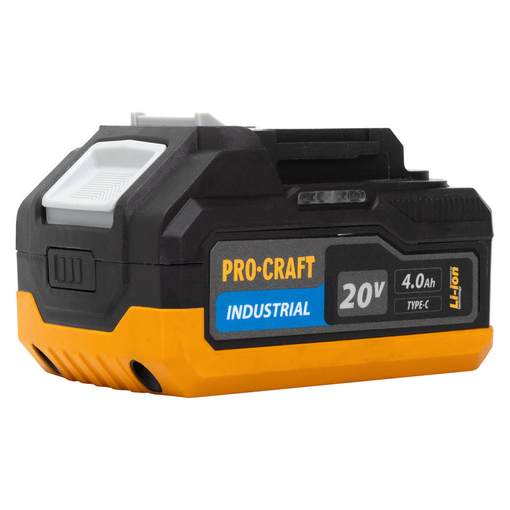 Акумуляторна батарея Procraft Battery20/4 industrial (20В, 4Аг) Type-c - Зображення 3