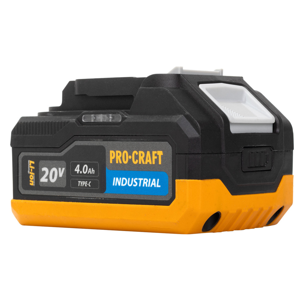 Акумуляторна батарея Procraft Battery20/4 industrial (20В, 4Аг) Type-c - Зображення 7