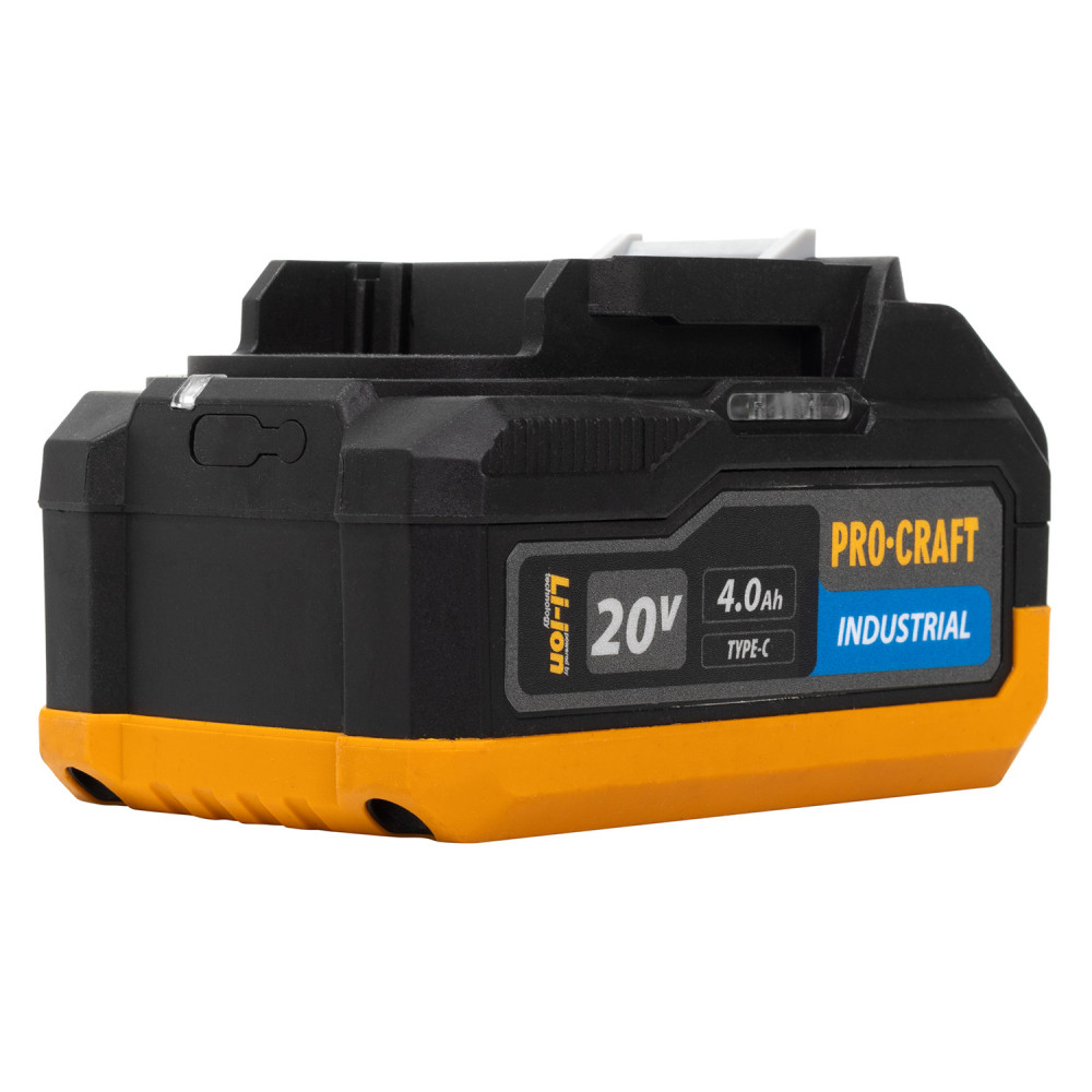 Акумуляторна батарея Procraft Battery20/4 industrial (20В, 4Аг) Type-c - Зображення 9