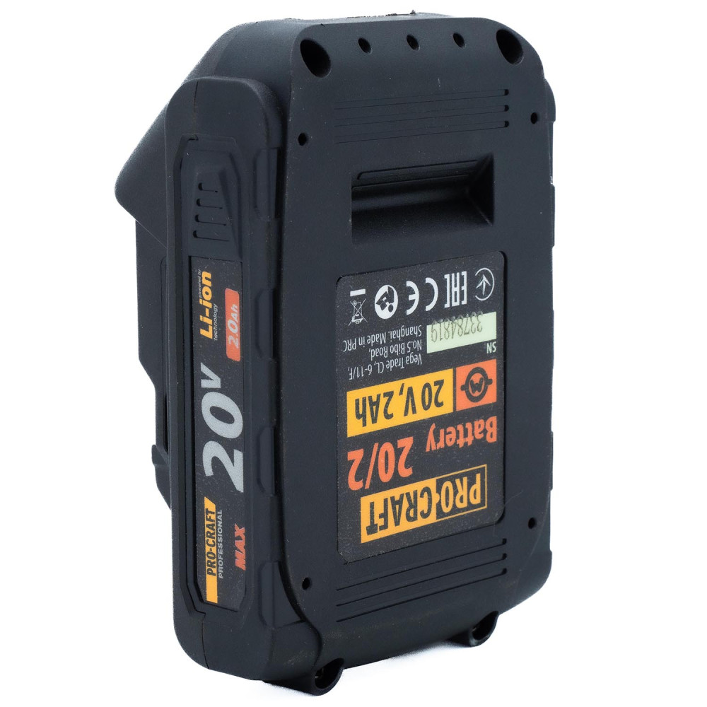 Акумуляторна батарея Procraft Battery20/2 (20В, 2Аг) - Зображення 4