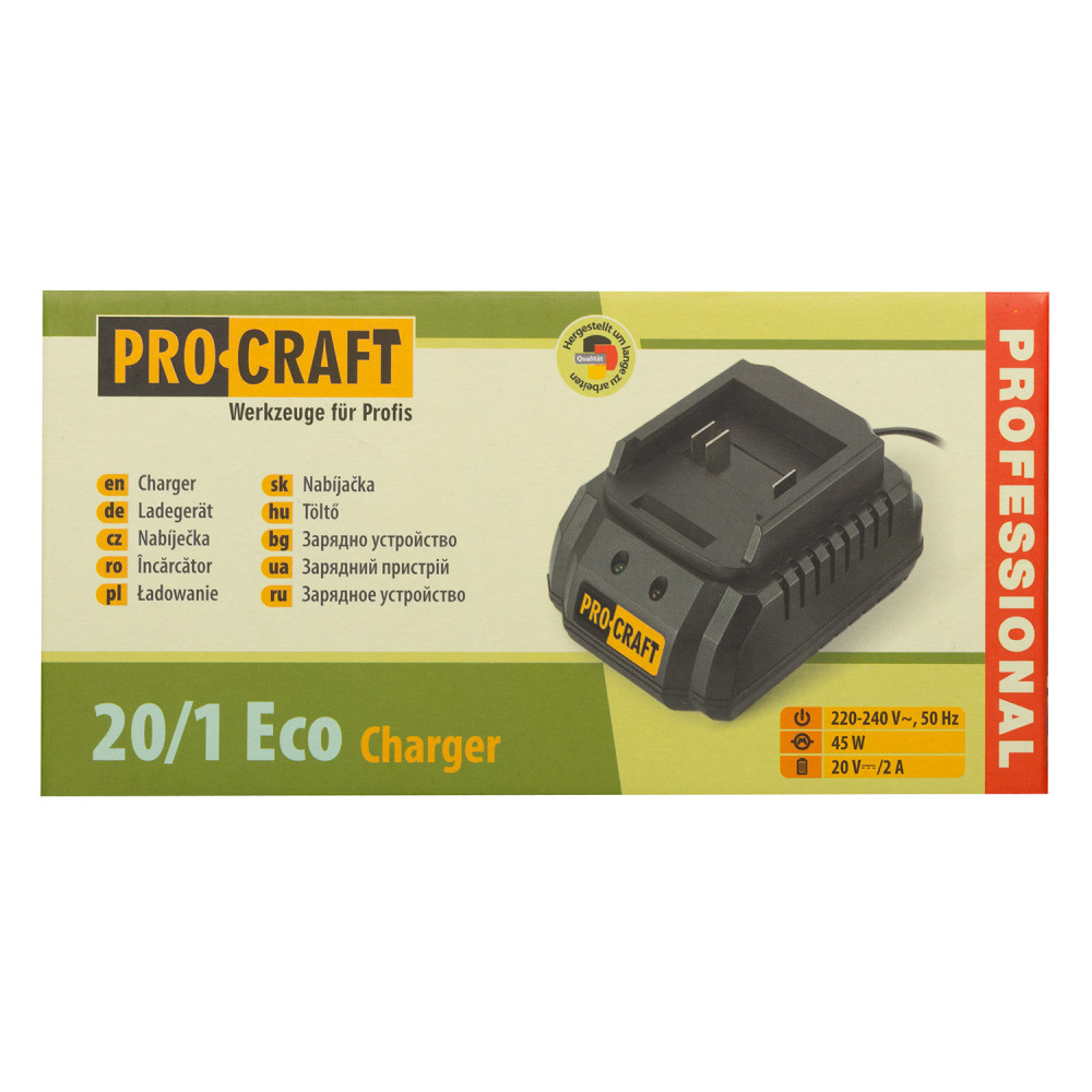 Зарядний пристрій Procraft Charger20/1 Eco - Зображення 5