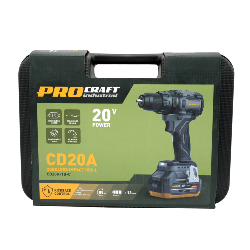 Шуруповерт Procraft industrial CD20A (з 1 акб та зп) - Зображення 16