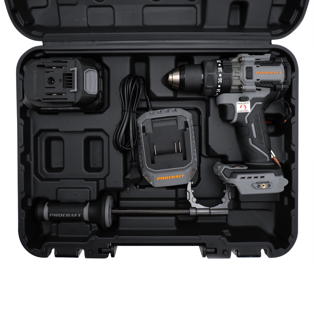 Шуруповерт Procraft industrial CD20B (з 1 акб та зп) - Зображення 21