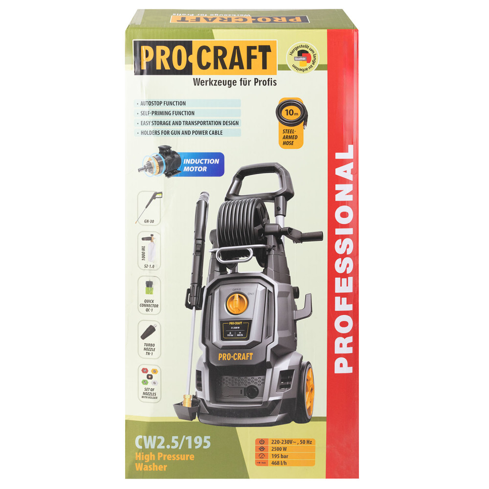 Мийка високого тиску Procraft CW2.5/195 - Зображення 22