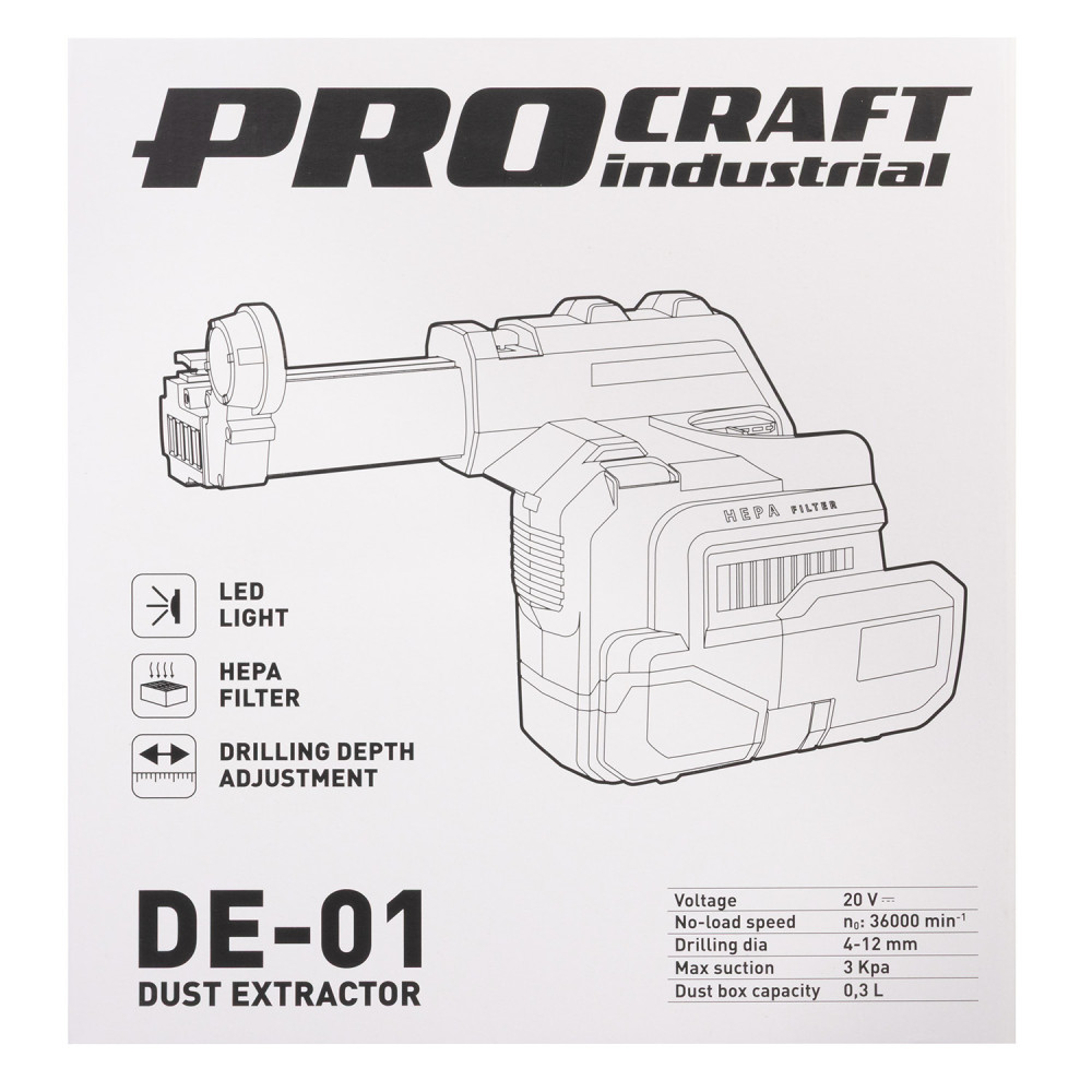Насадка для перфоратора Procraft industrial DE-01 - Зображення 10