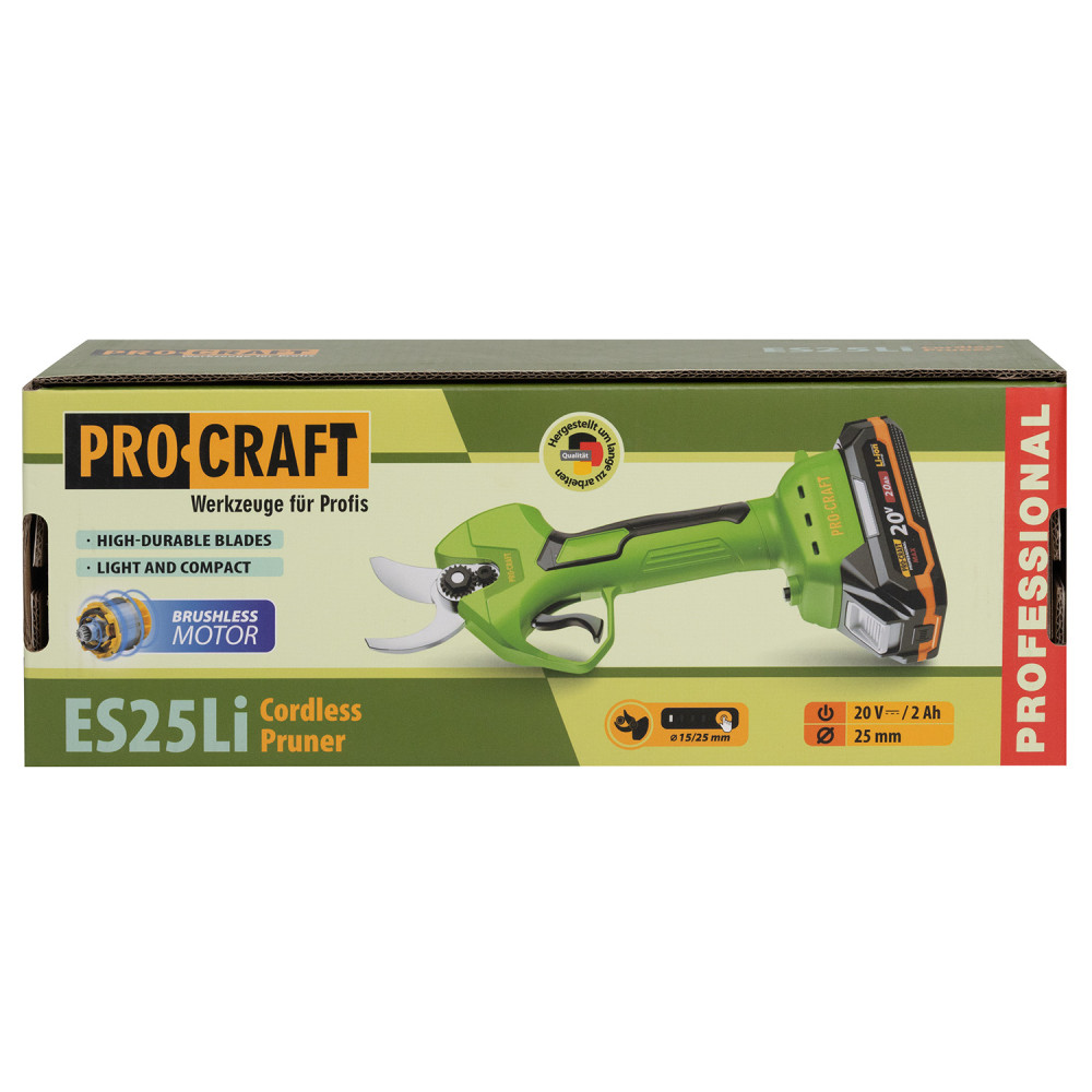 Акумуляторний секатор Procraft ES25Li (з 1 акб) - Зображення 9