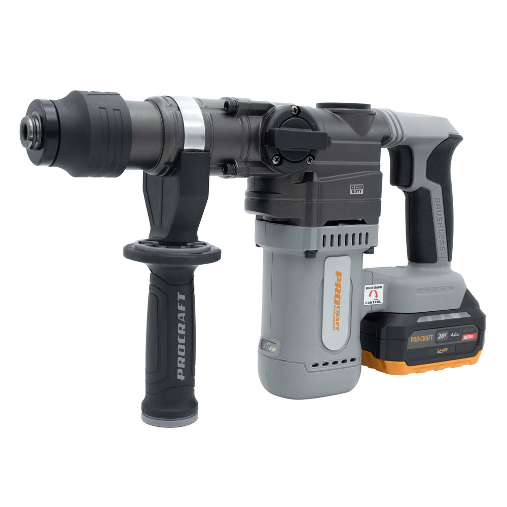 Акумуляторний перфоратор Procraft industrial HD20A (з 1 акб та зп) - Зображення 7