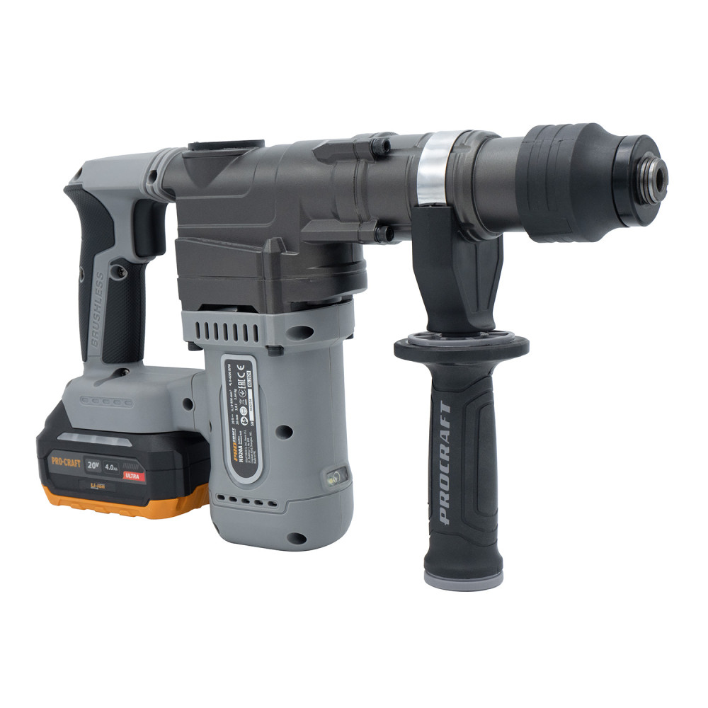 Акумуляторний перфоратор Procraft industrial HD20A (з 1 акб та зп) - Зображення 8