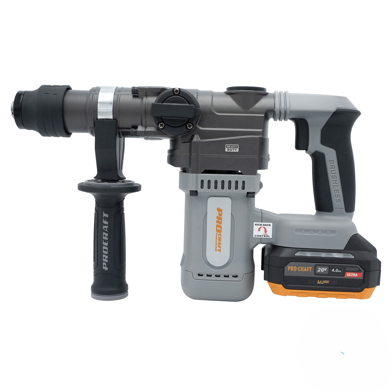 Акумуляторний перфоратор Procraft industrial HD20A (з 1 акб та зп)