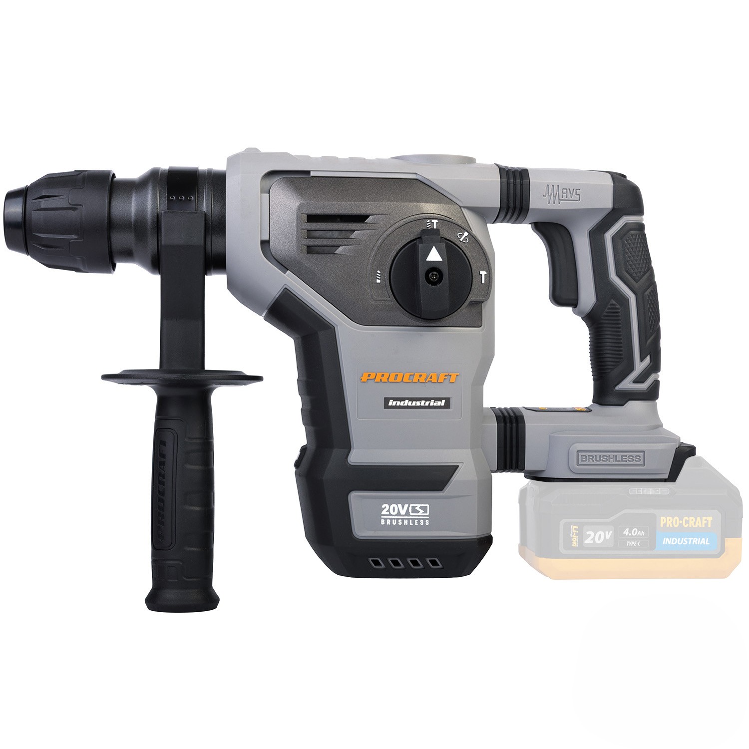 Акумуляторний перфоратор Procraft industrial HD20B Кейс (без АКБ)