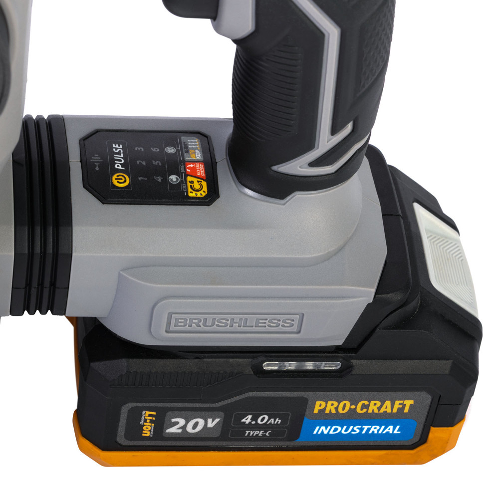 Акумуляторний перфоратор Procraft industrial HD20B Кейс (без АКБ) - Зображення 5