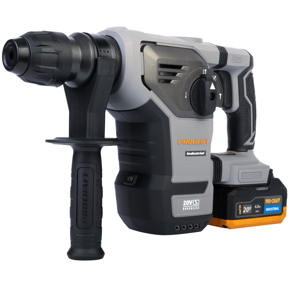 Акумуляторний перфоратор Procraft industrial HD20B Кейс (без АКБ) - Зображення 7