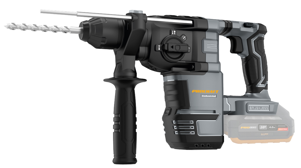 Акумуляторний перфоратор Procraft industrial HD30A (без АКБ)