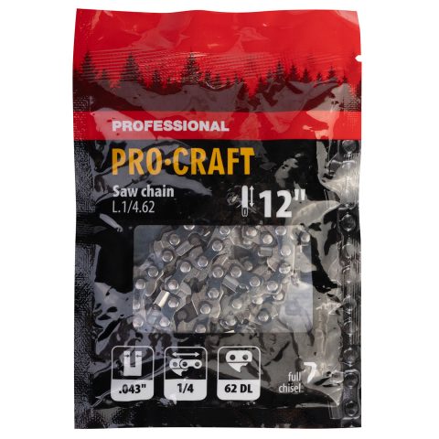 Ланцюг для ланцюгової пилки Procraft L.1/4.62 Universal 1/4" шаг 62 зв.