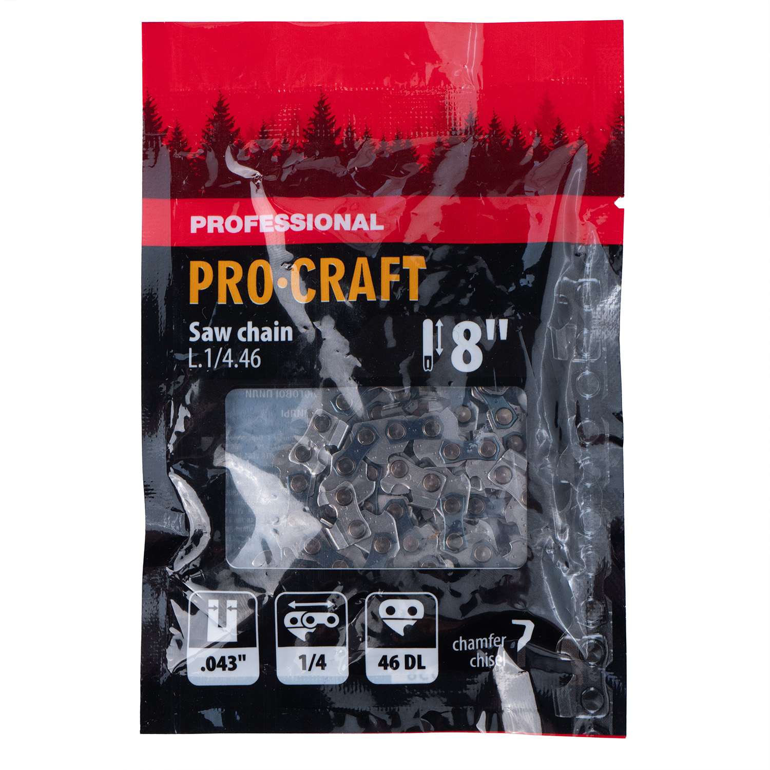 Ланцюг для ланцюгової пилки Procraft L.1/4.46 Universal 1/4" шаг 46 зв.