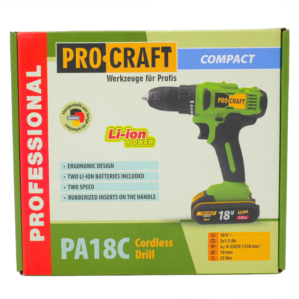 Шуруповерт Procraft PA18C COMPACT - Зображення 8