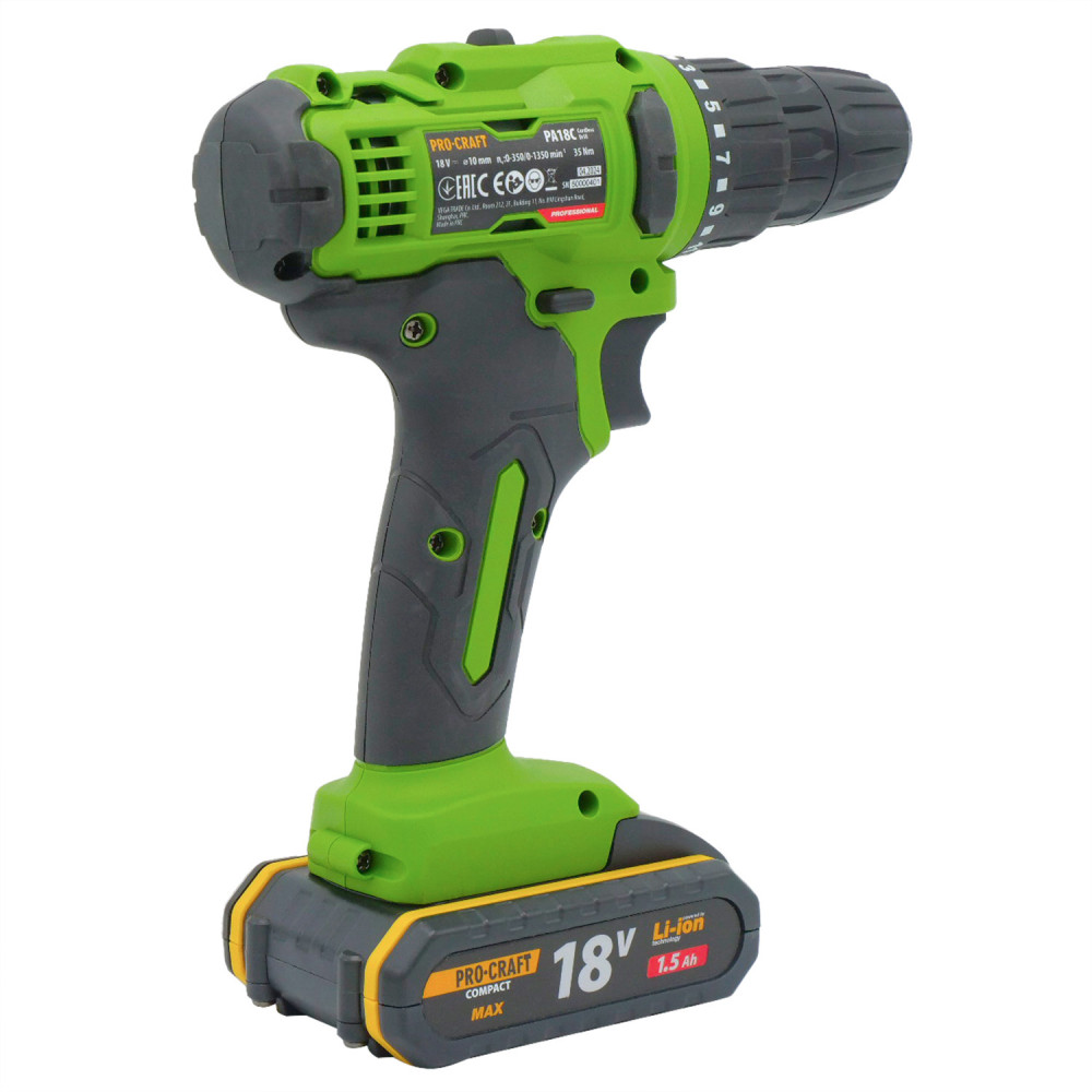 Шуруповерт Procraft PA18C COMPACT - Зображення 4