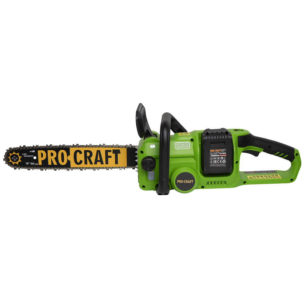 Акумуляторна ланцюгова пила Procraft PCA42/2 (Без АКБ та ЗП) - Зображення 2