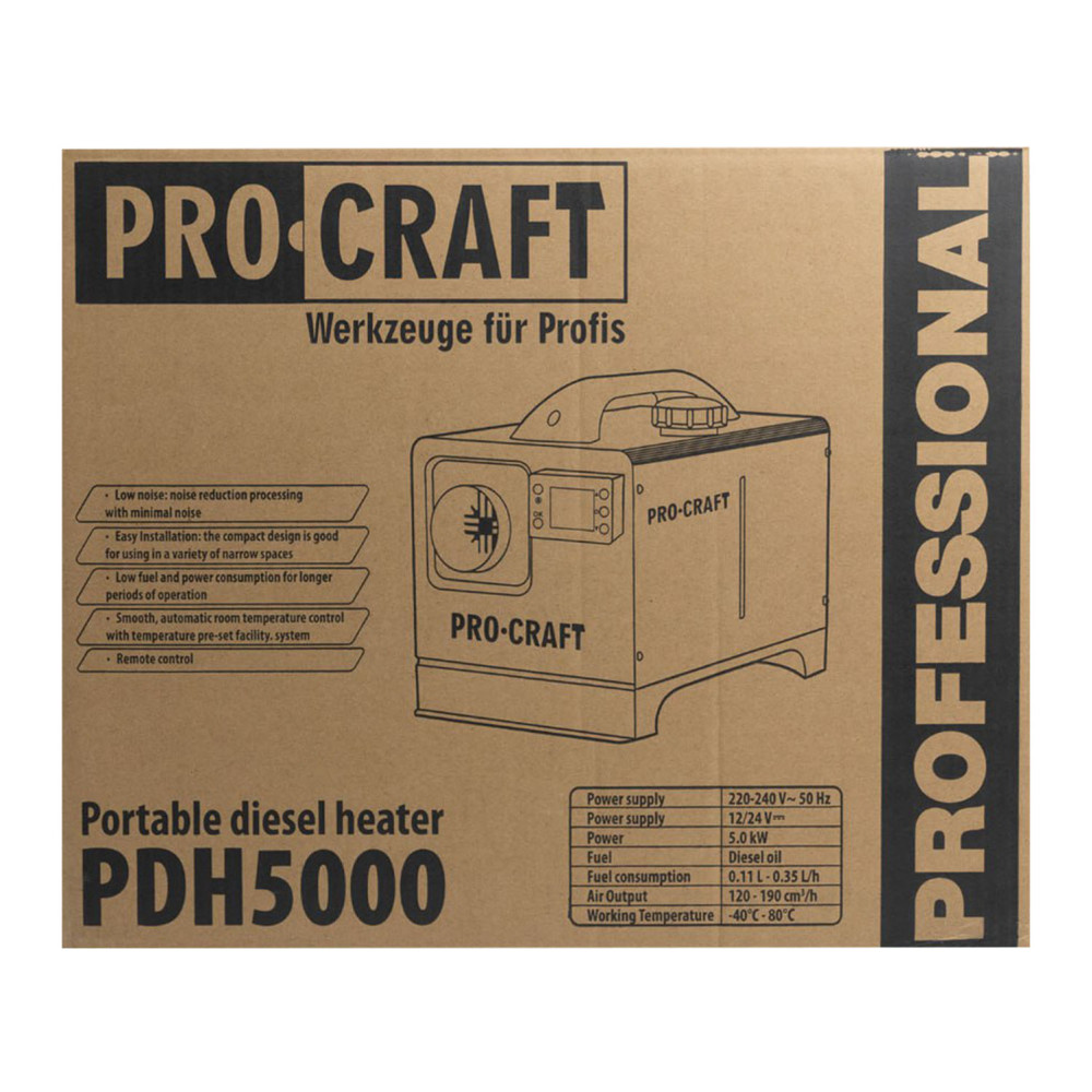 Портативний дизельний обігрівач Procraft PDH5000 - Зображення 26