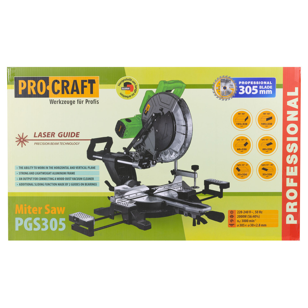 Торцювальна пила Procraft PGS305 - Зображення 16