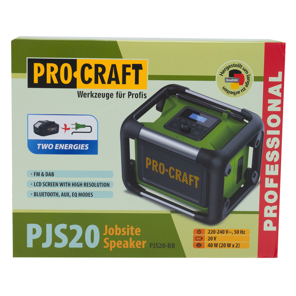Акумуляторний радіоприймач Procraft PJS20 (Без акб та зп) - Зображення 16