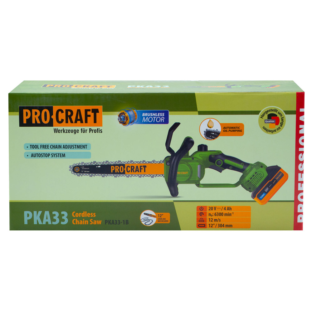 Акумуляторна пила Procraft PKA33 (1 акб та зп) - Зображення 11