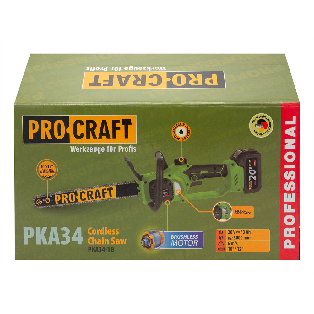 Акумуляторна пила Procraft PKA34 (1 акб та зп) - Зображення 12