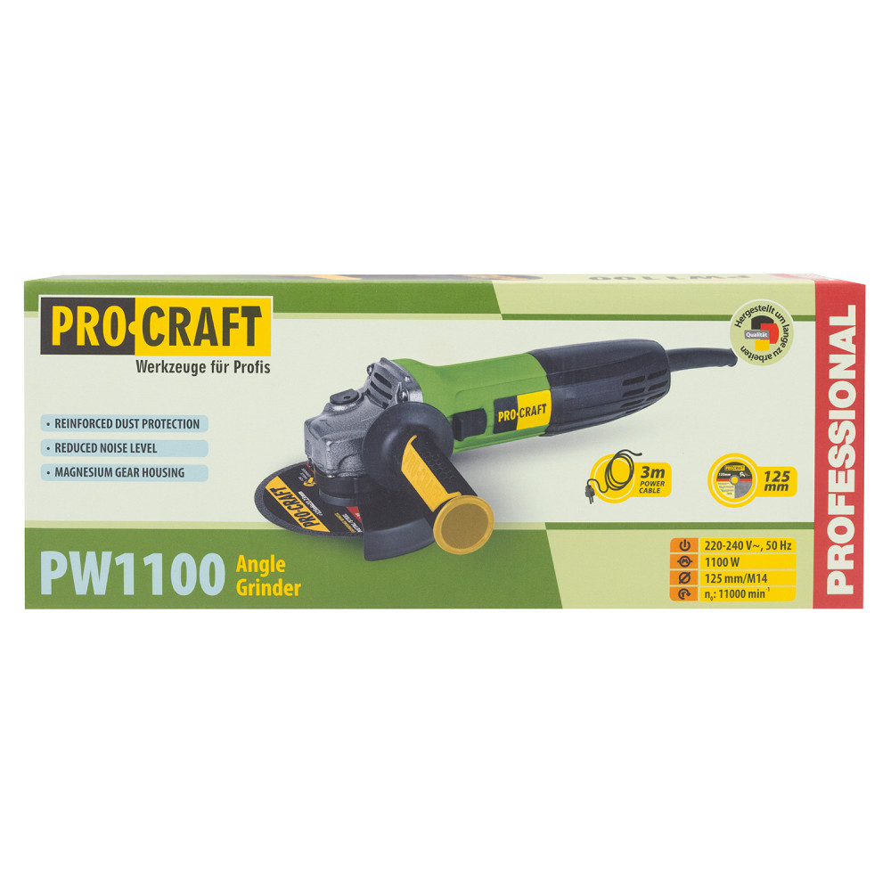 Кутошліфувальна машина Procraft PW1100 125 мм - Зображення 14