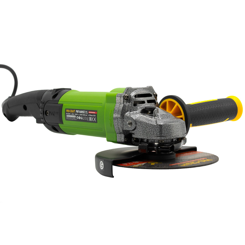 Кутошліфувальна машина Procraft PW1600SE 150 мм - Зображення 8