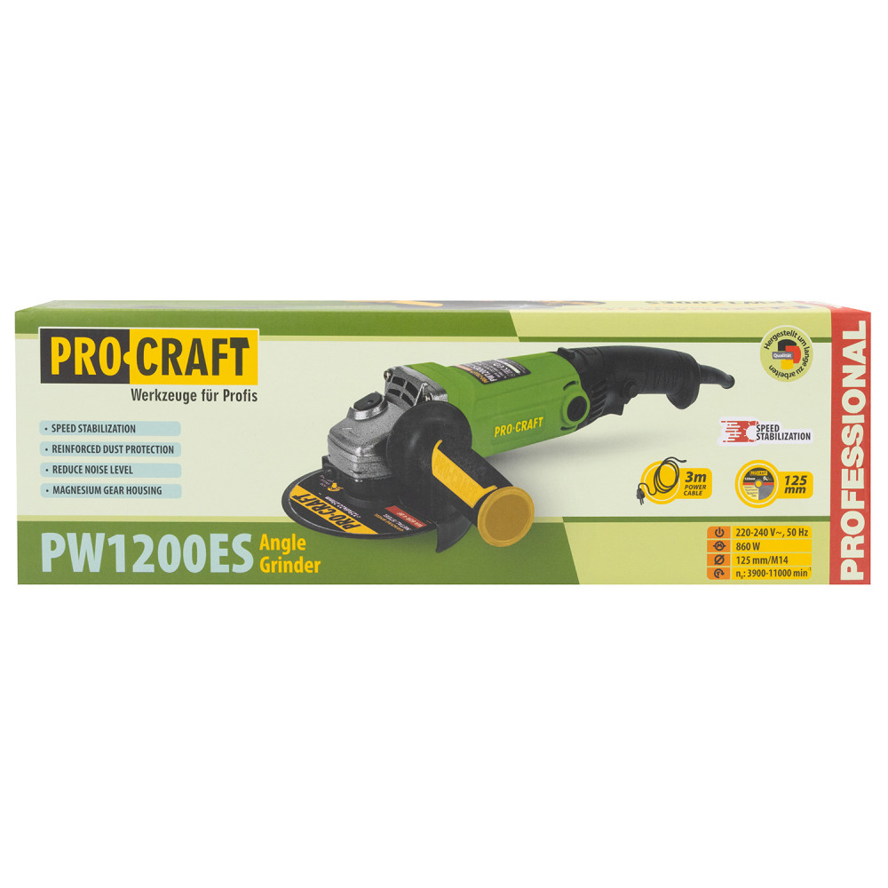 Кутошліфувальна машина Procraft PW1200ES 125 мм - Зображення 13