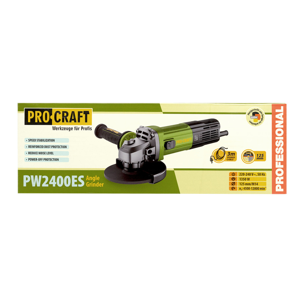 Кутошліфувальна машина Procraft PW2400ES 125 мм - Зображення 11