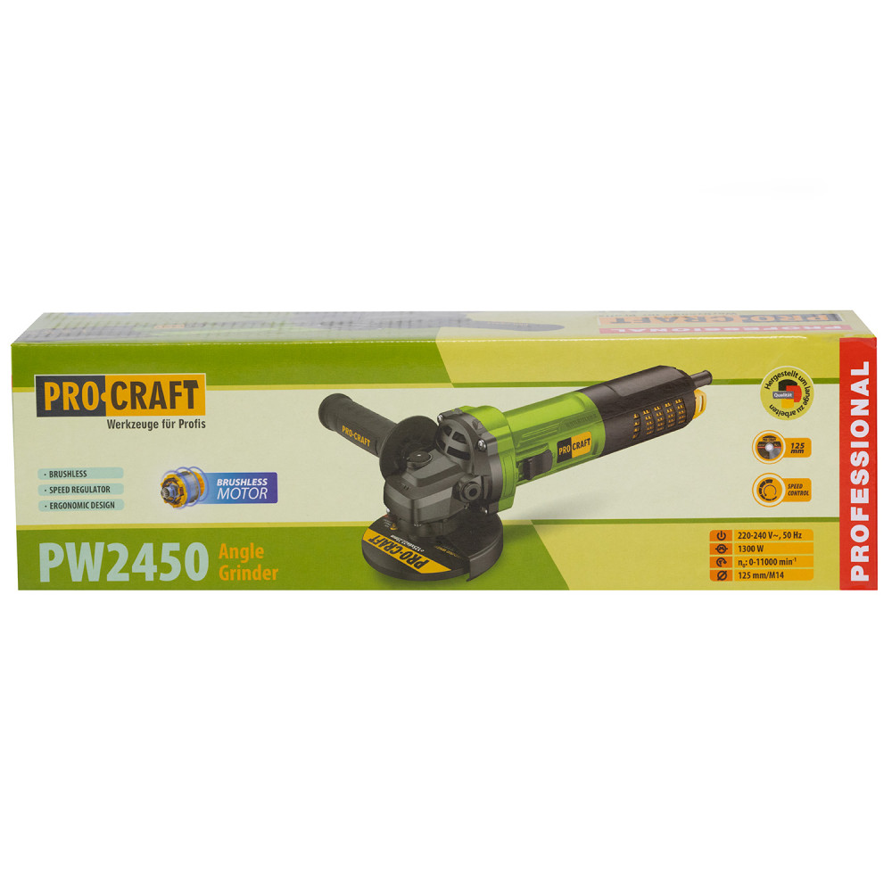 Кутошліфувальна машина безщіткова Procraft PW2450 125 мм - Зображення 17