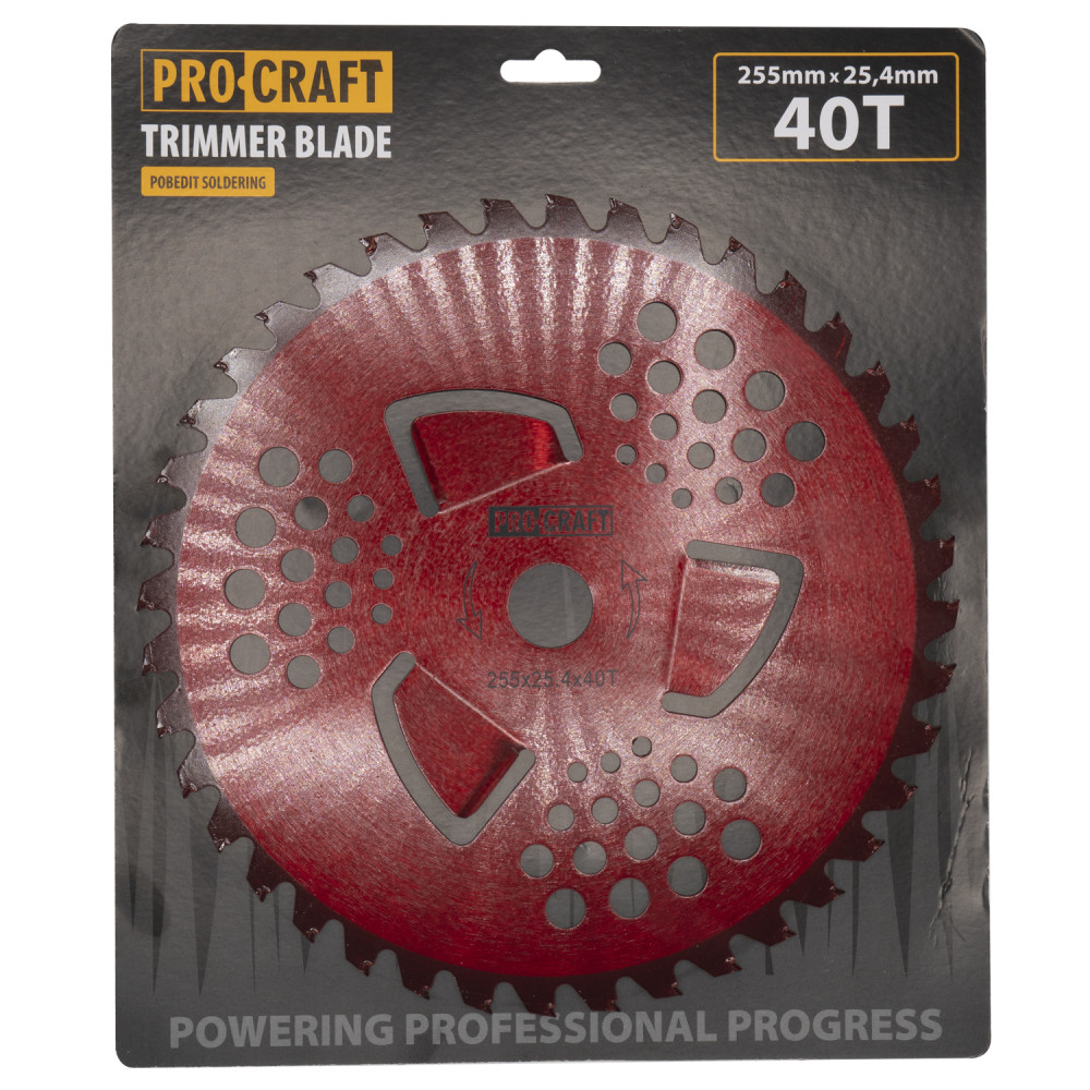 Ніж 40T победит червоний Procraft D255*25.4 - Зображення 4