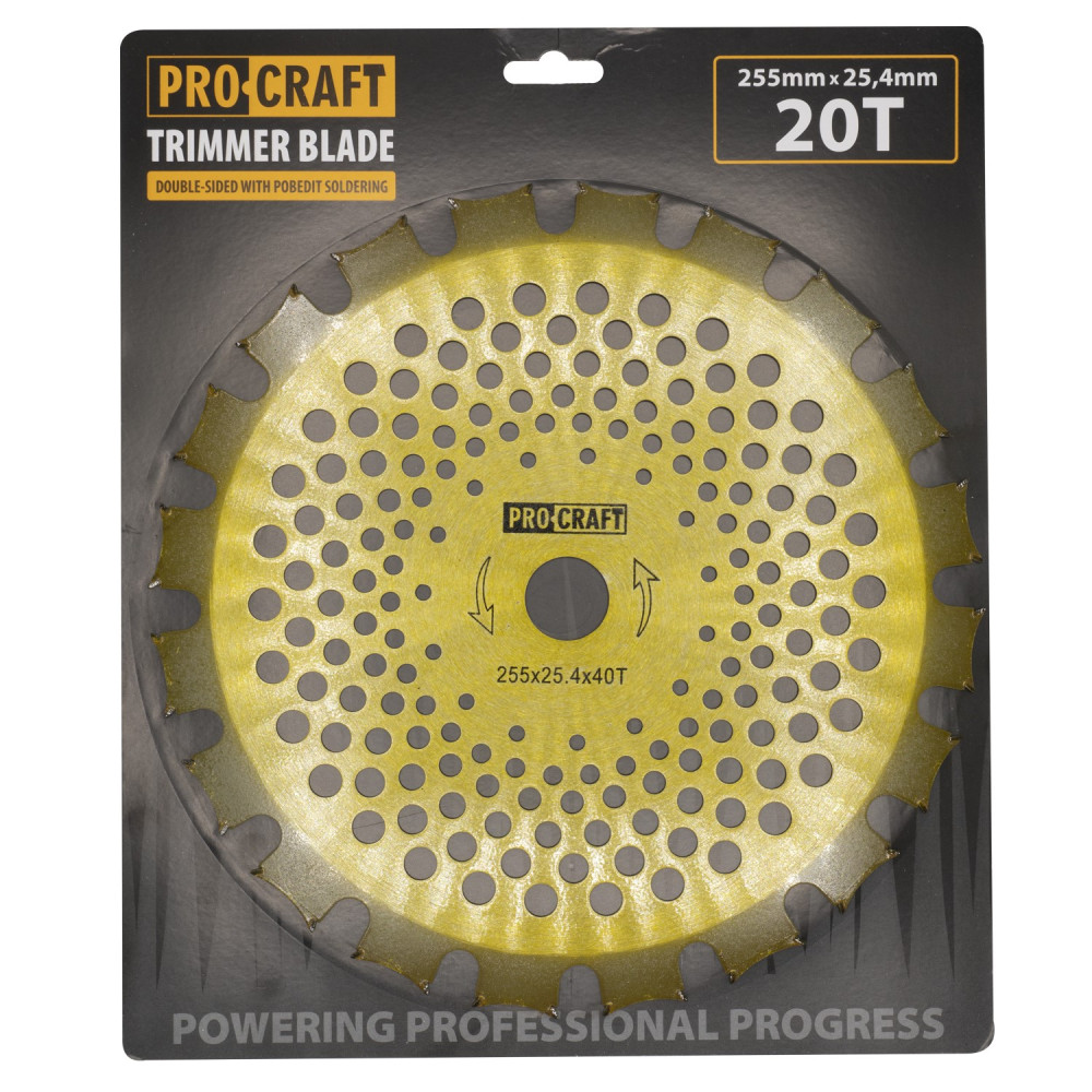 Ніж 40T победітовий двостороній золото Procraft D255*25.4 - Зображення 4
