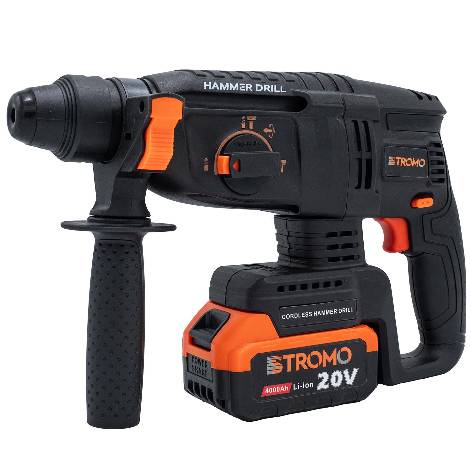 Акумуляторний перфоратор Stromo AHA20 SDS+, 20 В, 1,7 Дж