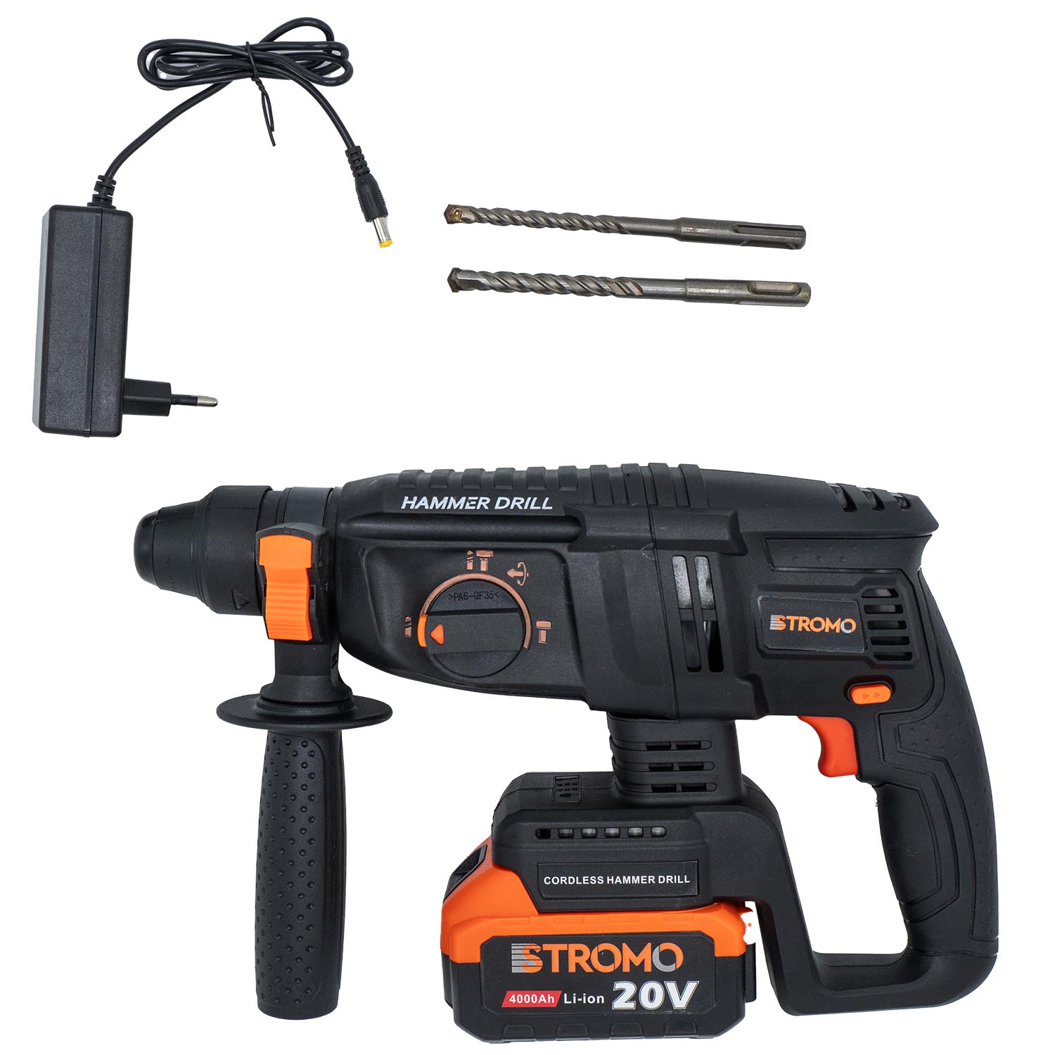 Акумуляторний перфоратор Stromo AHA20 SDS+, 20 В, 1,7 Дж - Зображення 3