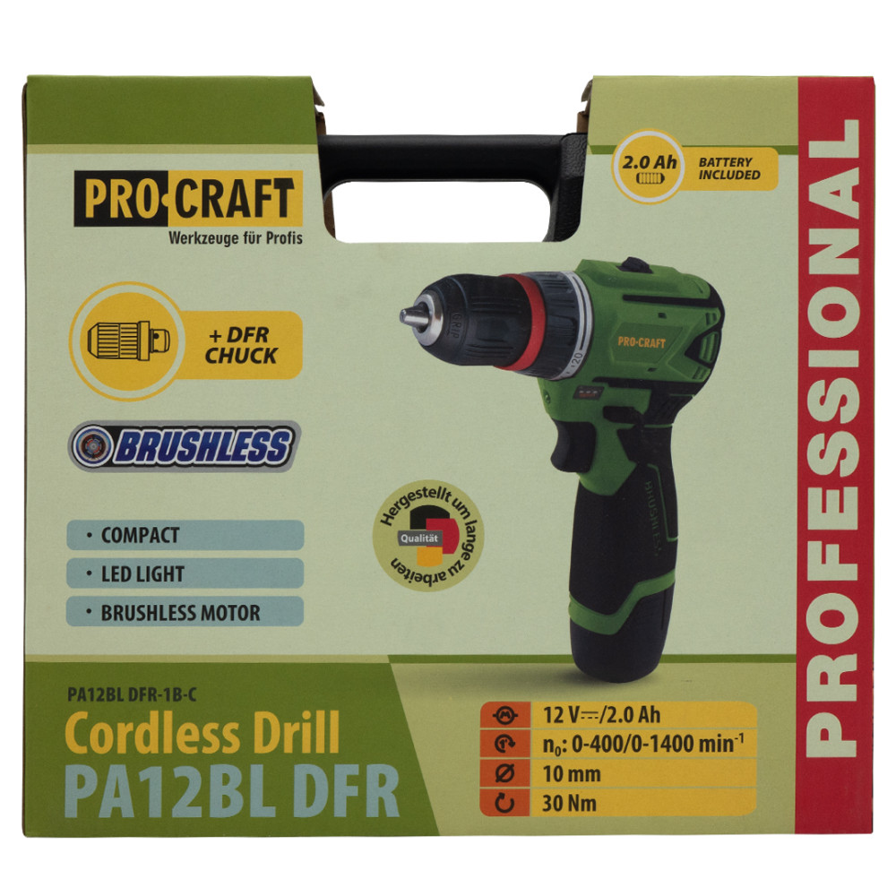 Шуруповерт Procraft PA12BL DFR (з 1 акб і зп) - Зображення 10
